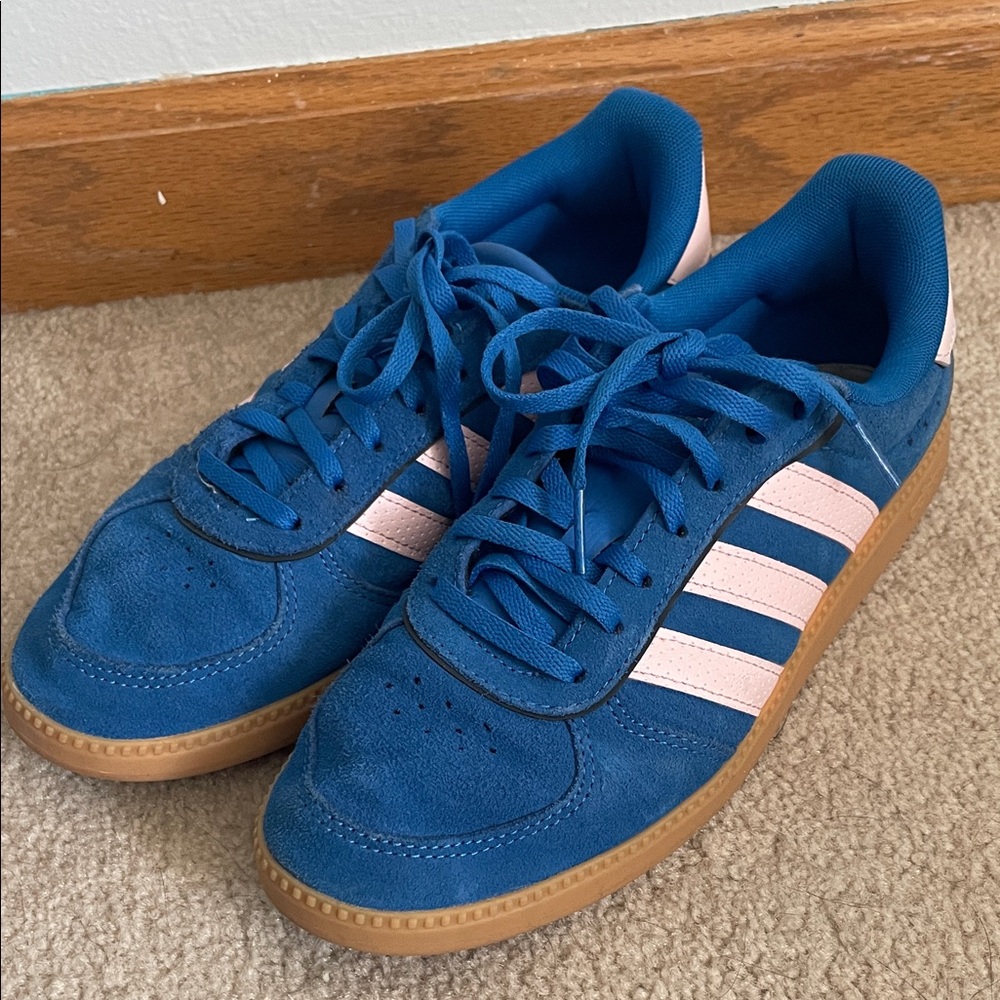 Adidas Teal and Light Pink Sneakers